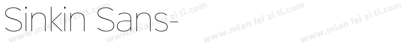 Sinkin Sans字体转换